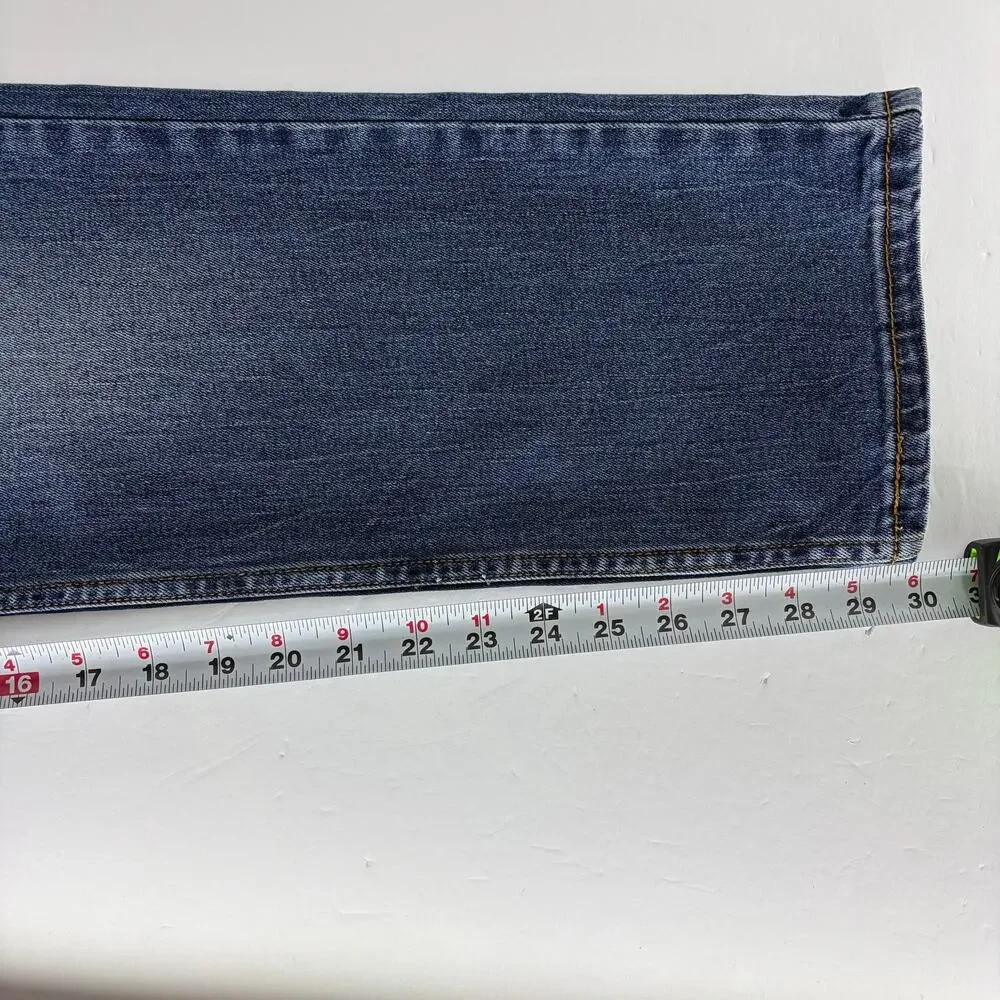 Levi's 511 Slim Fit Jeans W38 L30 Medium Wash Dark Indigo Denim Men's